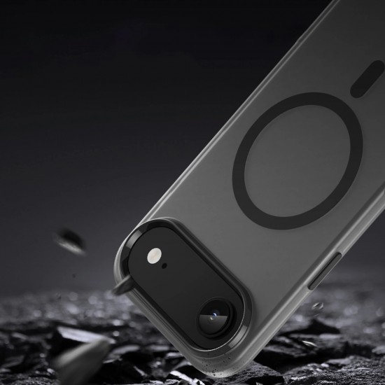 Magnetic Abrasive iPhone 17 Air Case Compatible with MagSafe - Matte Black