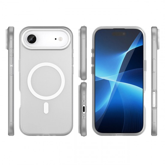 Magnetic Abrasive iPhone 17 Air Case Compatible with MagSafe - Matte White