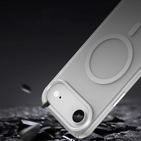 Magnetic Abrasive iPhone 17 Air Case Compatible with MagSafe - Matte White