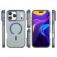 Magnetic Abrasive iPhone 17 Pro Case Compatible with MagSafe - Matte Blue