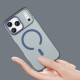 Magnetic Abrasive iPhone 17 Pro Case Compatible with MagSafe - Matte Blue