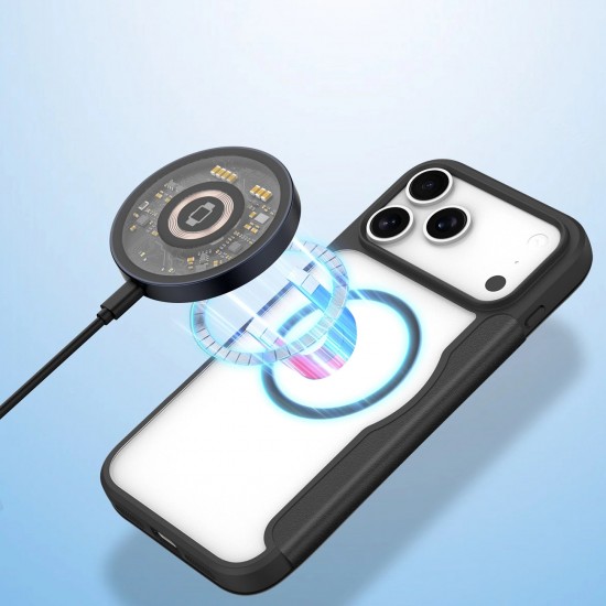 Dux Ducis Skin X Pro Case for iPhone 17 Pro Max with Wallet, MagSafe Compatible - Black