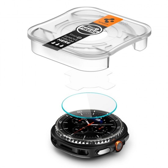 Spigen Glas.TR ”Ez-Fit” Tempered Glass for Samsung Galaxy Watch 8 46mm - Transparent