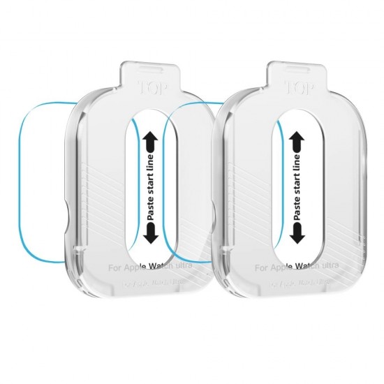 Tech-Protect Easy Set+ Tempered Glass 2-pack for Apple Watch Ultra 1/2 49mm - Clear