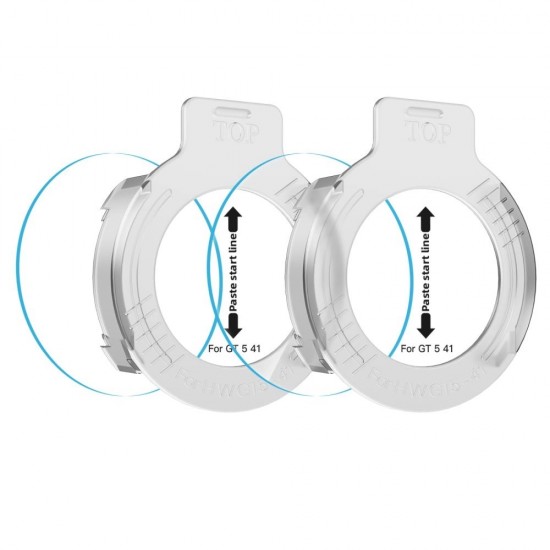 Tech-Protect Easy Set+ 2-pack tempered glass for Huawei Watch GT 5 41 mm - transparent