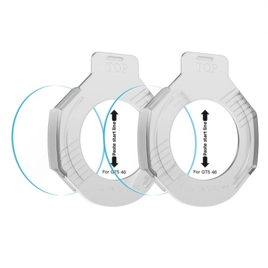 Tech-Protect Easy Set+ 2-pack tempered glass for Huawei Watch GT 5 46 mm - transparent
