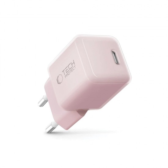 Tech-Protect NCM25 USB-C PD 25W Wall Charger - Pink
