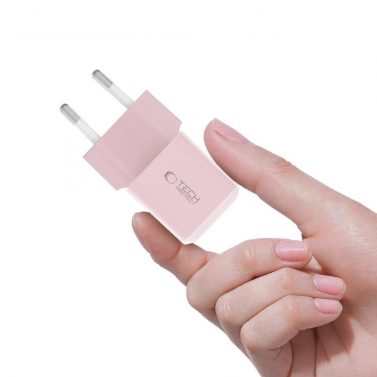 Tech-Protect NCM25 USB-C PD 25W Wall Charger - Pink