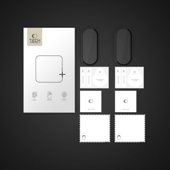 Tech-Protect Glass Flex+ 2-pack hybrid glass for Xiaomi Smart Band 10 / 10 NFC - black