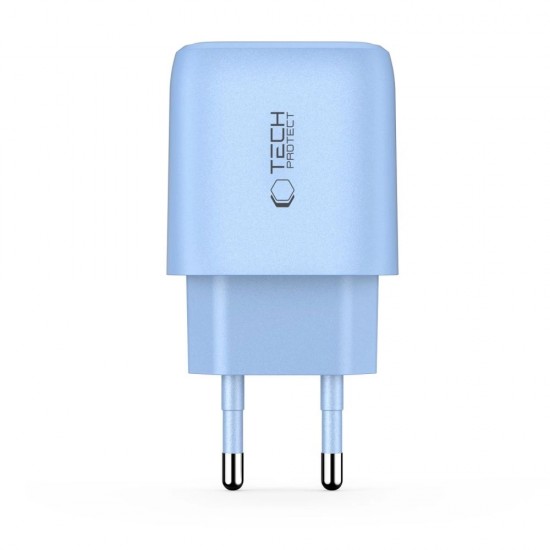 Tech-Protect NCA30 PD 30W QC3.0 USB-A / USB-C Wall Charger - Blue