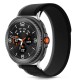 Tech-Protect Nylon Stripe Strap for Samsung Galaxy Watch 40/44/46 mm - Black and Orange