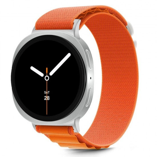 Tech-Protect Nylon Stripe Strap for Samsung Galaxy Watch 40/44/46 mm - Orange