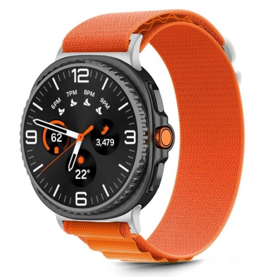 Tech-Protect Nylon Stripe Strap for Samsung Galaxy Watch 40/44/46 mm - Orange