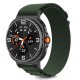 Tech-Protect Nylon Stripe Strap for Samsung Galaxy Watch 40/44/46 mm - Green