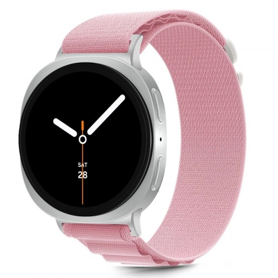 Tech-Protect Nylon Stripe Strap for Samsung Galaxy Watch 40/44/46 mm - Pink