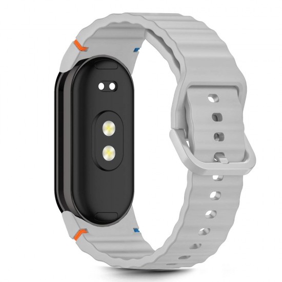 Tech-Protect Silicone Sport Strap for Xiaomi Smart Band 8 / 9 / 10 / NFC - Gray