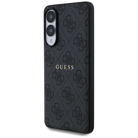 Guess 4G Ring Classic Logo MagSafe Case for Samsung Galaxy S25 Edge - Black