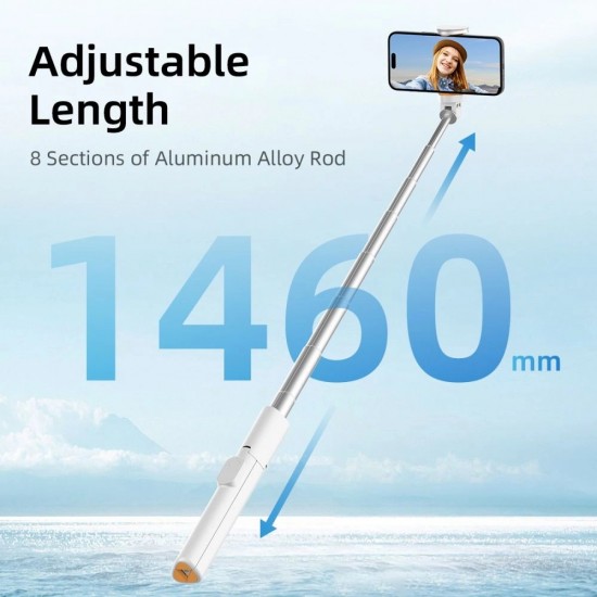 Selfie Stick Tech-Protect L09S with Tripod - White