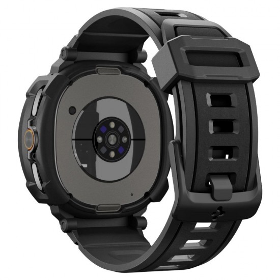 Spigen Rugged Armor Pro Strap for Samsung Galaxy Watch 8 Classic 46mm - Matte Black
