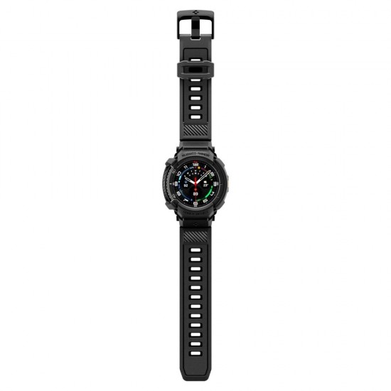 Spigen Rugged Armor Pro Strap for Samsung Galaxy Watch 8 Classic 46mm - Matte Black