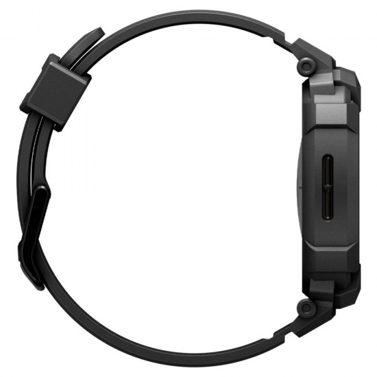 Spigen Rugged Armor Pro Strap for Samsung Galaxy Watch 8 40mm - Matte Black