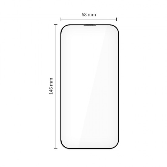 Tech-Protect Quick Set+ 2-pack tempered glass for iPhone 17 - black