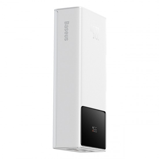 Baseus EnerFill FP41 30000mAh 22.5W Powerbank with Baseus Simple USB-A - USB-C 3A 30cm Cable - White