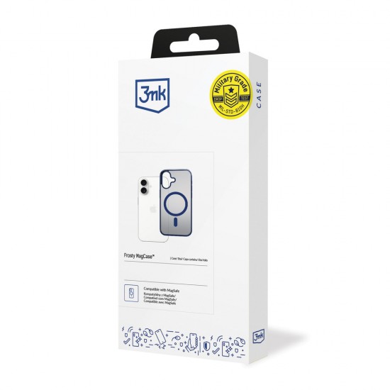 3mk Frosty MagCase for iPhone 17 - blue