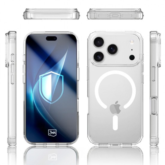 3mk Armor MagCase for iPhone 17 Pro Max - Transparent