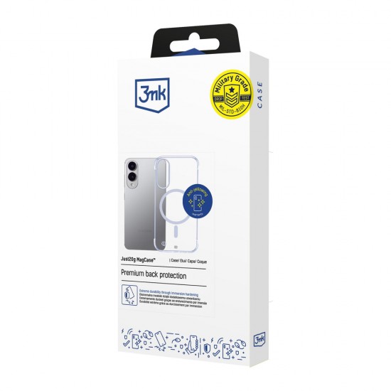 3mk Just20g MagCase for Samsung Galaxy S25 Edge - Transparent