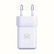 3mk Hyper GaN Charger 20W QC4+ PD PPS USB-C USB-A Wall Charger - White