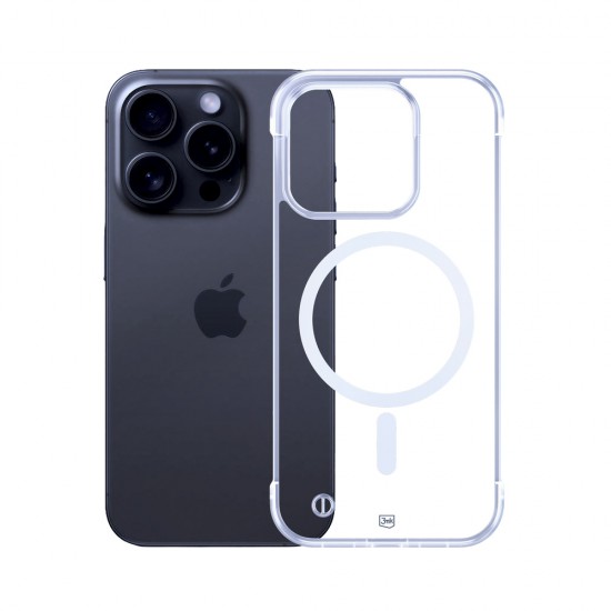 3mk Just20g MagCase for iPhone 15 Pro Max - Transparent