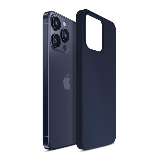 3mk Silicone Case for iPhone 16 Pro Max - Navy Blue