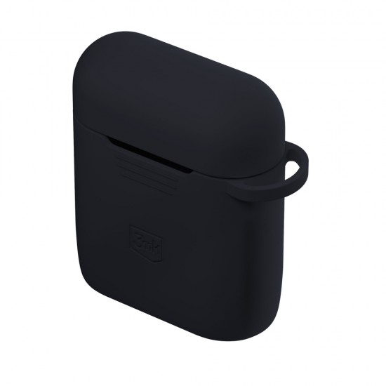 3mk Silicone AirPods Case for Apple AirPods 2 - Black