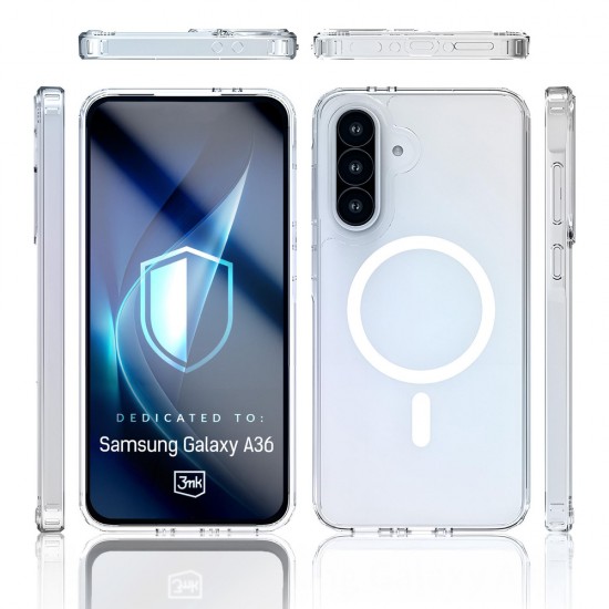 3mk Armor MagCase for Samsung Galaxy A36 - transparent