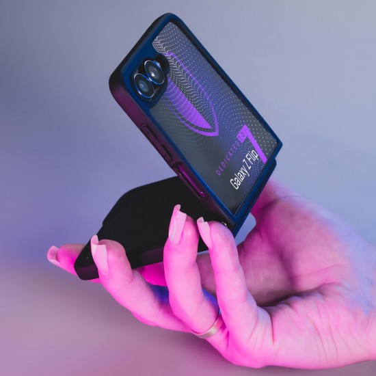 3mk Satin Armor Case+ for Samsung Galaxy Z Flip 7 - Transparent Black