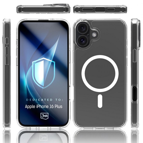 3mk Armor MagCase for iPhone 16 Plus - Transparent