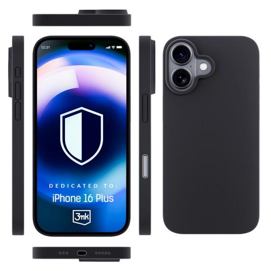 3mk Hardy Silicone MagCase for iPhone 16 Plus - Gray