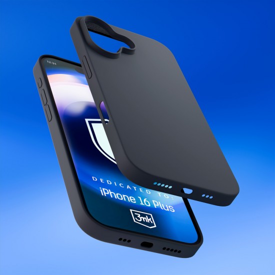 3mk Hardy Silicone MagCase for iPhone 16 Plus - Gray