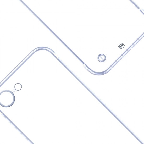 3mk Just20g Clear Case for Apple iPhone 16E - transparent