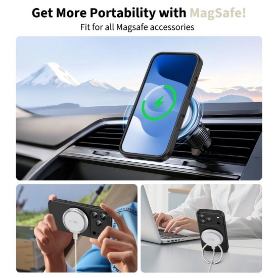 Tech-Protect Silicone MagSafe Case for iPhone 17 Pro - Black