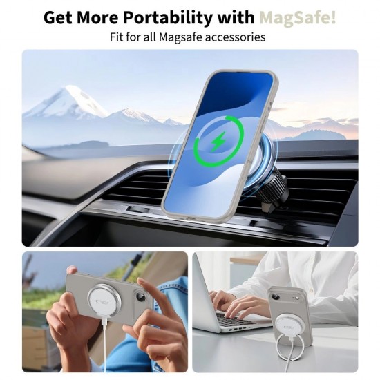 Tech-Protect Silicone MagSafe Case for iPhone 17 Air - Gray