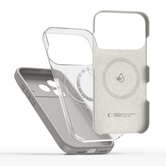 Tech-Protect Silicone MagSafe Case for iPhone 17 Pro - Gray