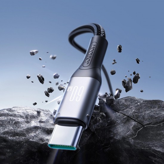 Joyroom S-A28 Flash Series 60W USB-C - USB-C cable 1m - black