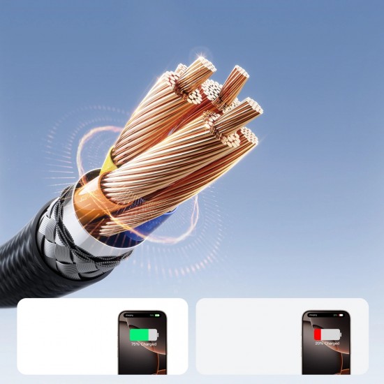 Joyroom S-A28 Flash Series 60W USB-C - USB-C cable 1m - black