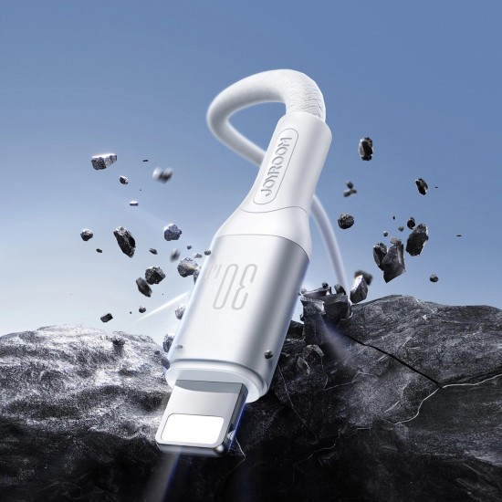 Joyroom S-A28 Flash Series 30W USB-C to Lightning cable 1m - white