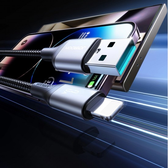 Joyroom S-A28 Flash Series 3A USB-A - Lightning cable 2m - black