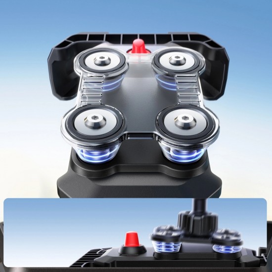 Joyroom JR-ZS428 shockproof handlebar holder for motorcycle, bike, scooter - black