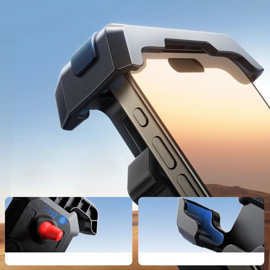 Joyroom JR-ZS428 shockproof handlebar holder for motorcycle, bike, scooter - black