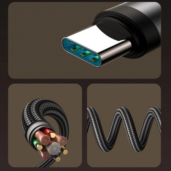 Joyroom S-A56 EnjoyX Series 90° USB-C - USB-C cable 60W 1.2m - black